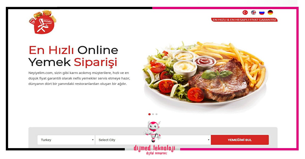 Online Yemek Siparişi Restoran Scripti Çorlu
