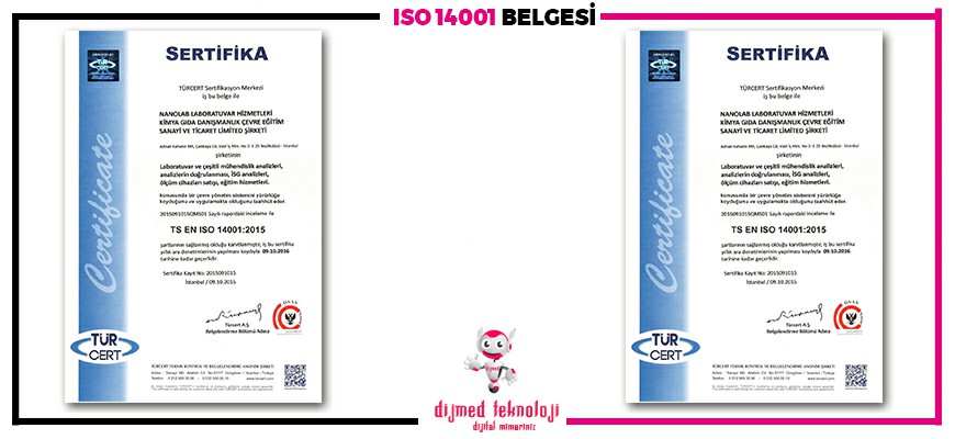İSO 14001 Belgesi Çorlu